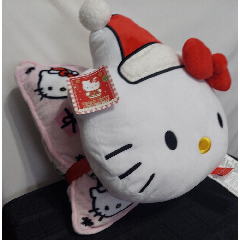 NEW‎ Hello Kitty 2 Pack Decorative Pillows Sanrio 2024 Christmas